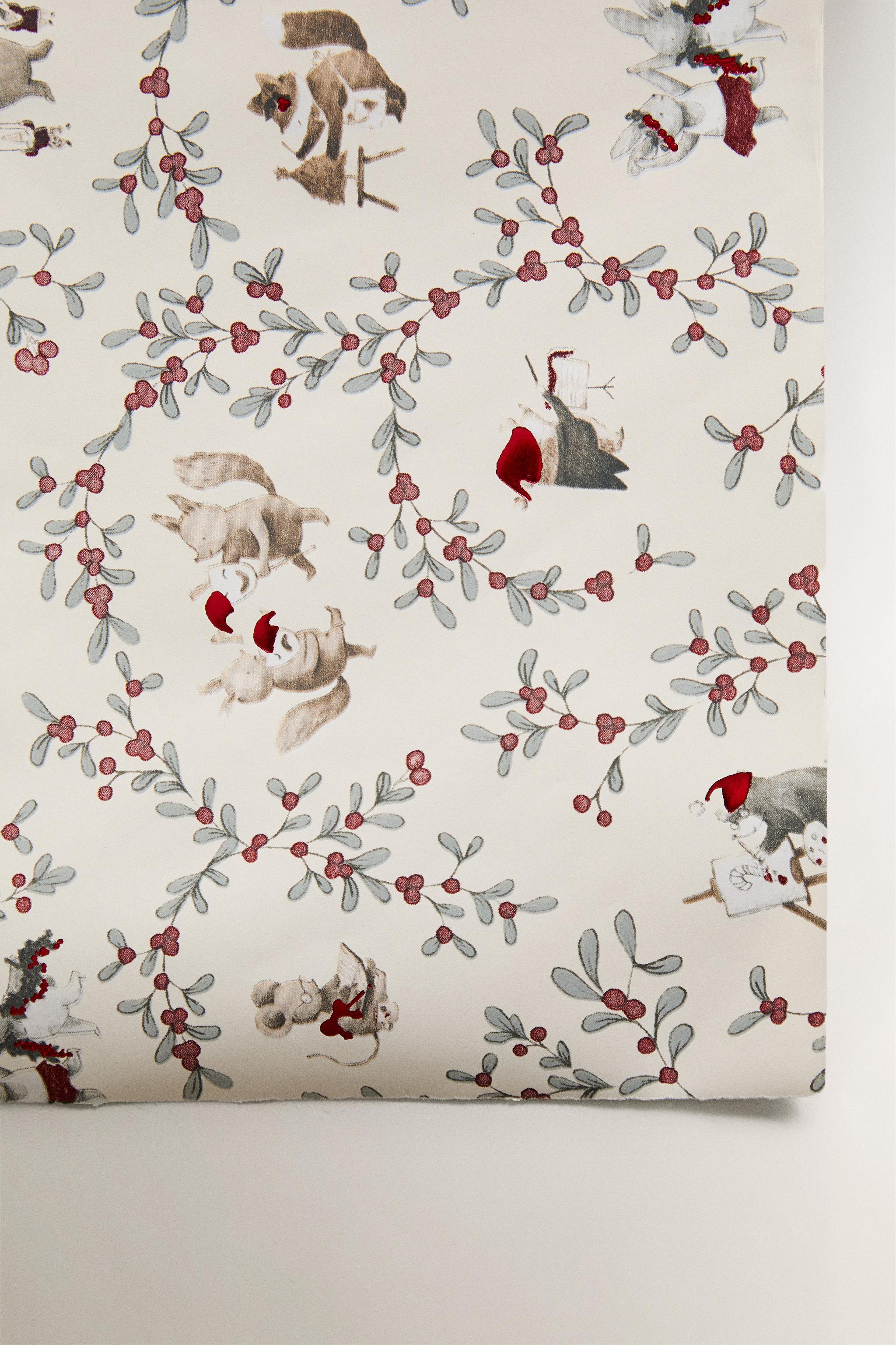 CHRISTMAS ANIMAL GIFT WRAPPING PAPER